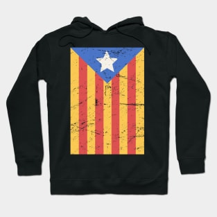 Distressed Catalonia Catalunya Flag Hoodie